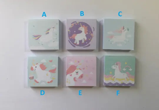 Pastel Unicorn Memo Pad Paper - 75 Sheets The Crafts and Glitter Shop