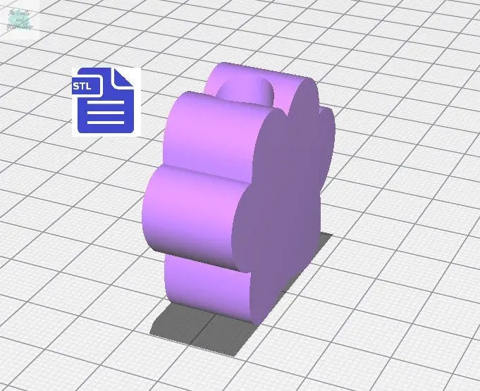 Paw Straw Topper STL File - for 3D printing - FILE ONLY - Instant Digital Download - The Crafts and Glitter Shop
