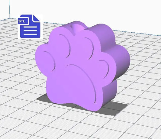 Paw Straw Topper STL File - for 3D printing - FILE ONLY - Instant Digital Download