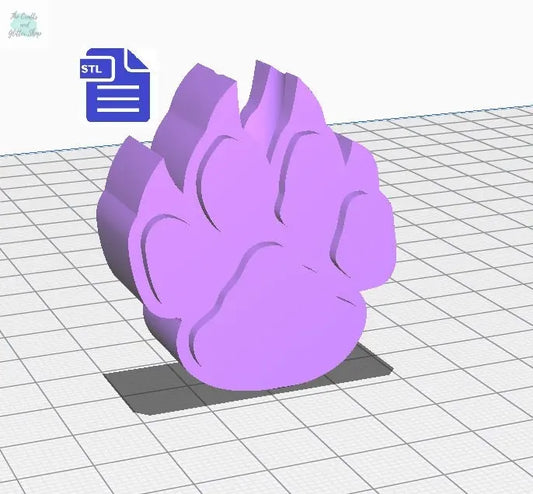 Paw with claws Straw Topper STL File - for 3D printing - FILE ONLY - Instant Digital Download - The Crafts and Glitter Shop