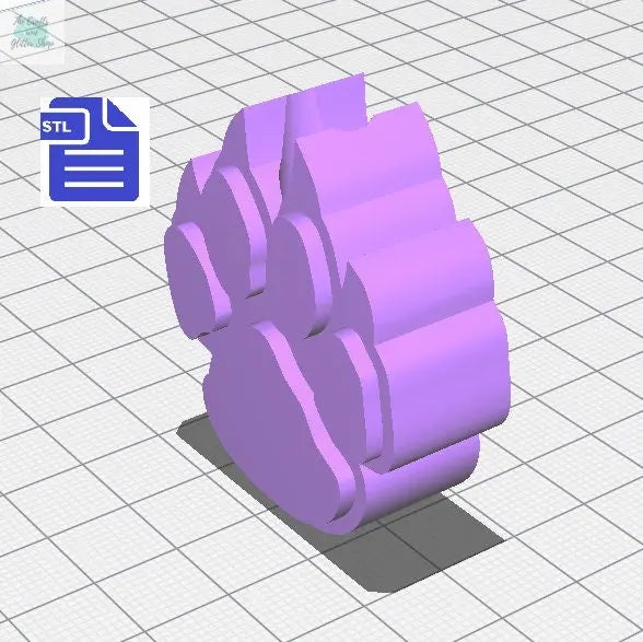 Paw with claws Straw Topper STL File - for 3D printing - FILE ONLY - Instant Digital Download - The Crafts and Glitter Shop
