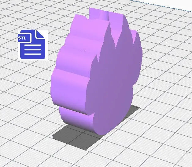 Paw with claws Straw Topper STL File - for 3D printing - FILE ONLY - Instant Digital Download - The Crafts and Glitter Shop