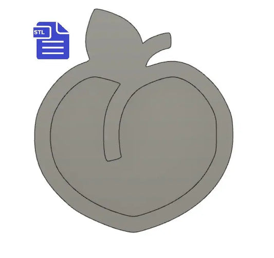 Peach STL File - for 3D printing - FILE ONLY - The Crafts and Glitter Shop