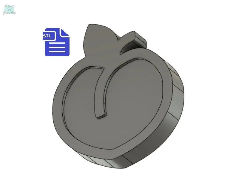 Peach STL File - for 3D printing - FILE ONLY - The Crafts and Glitter Shop