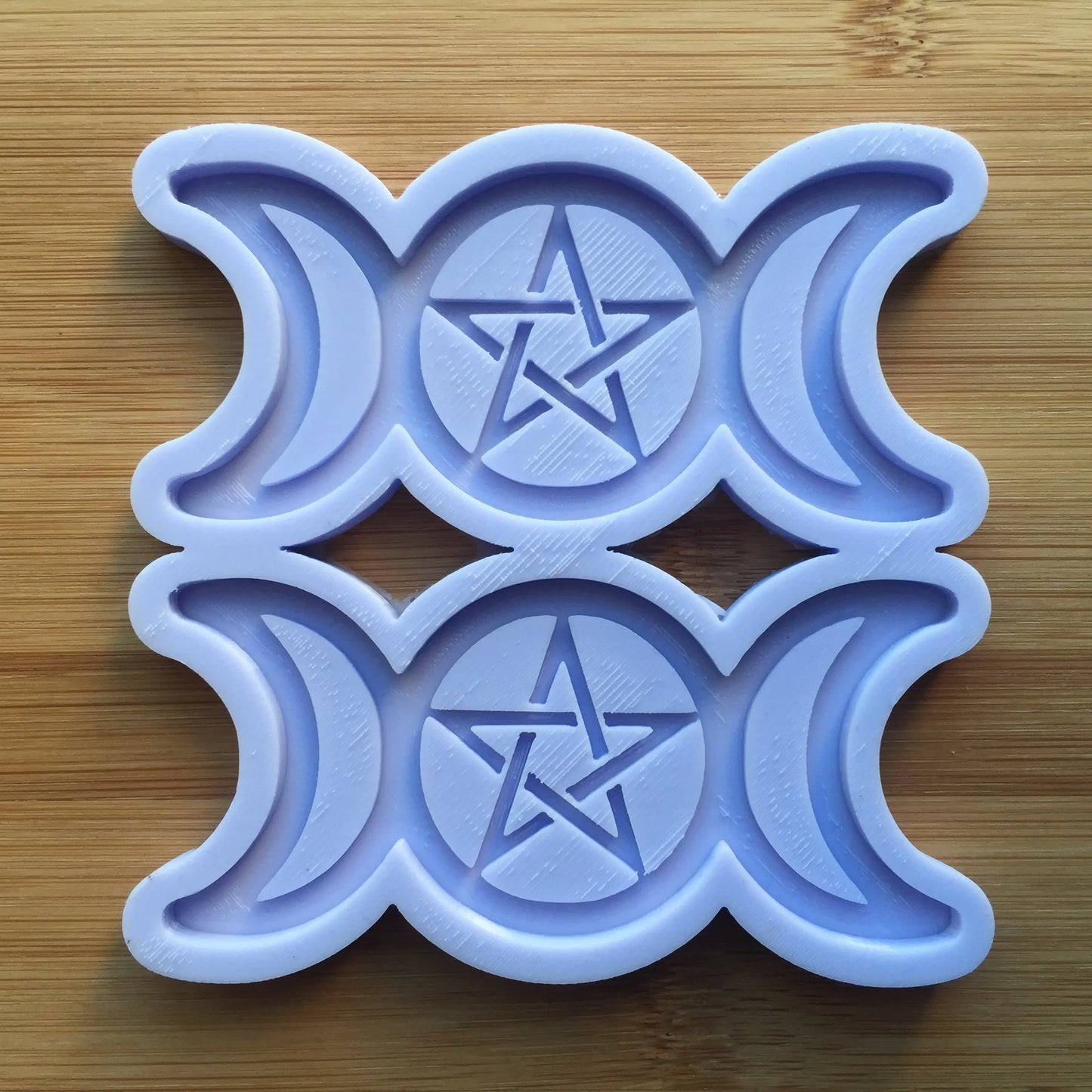Pentacle Triple Moon Silicone Mold The Crafts and Glitter Shop