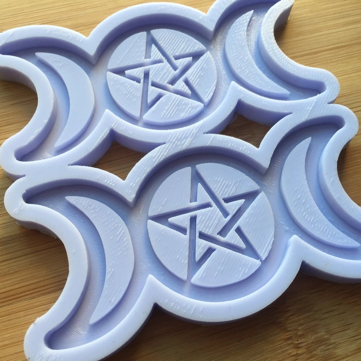Pentacle Triple Moon Silicone Mold The Crafts and Glitter Shop