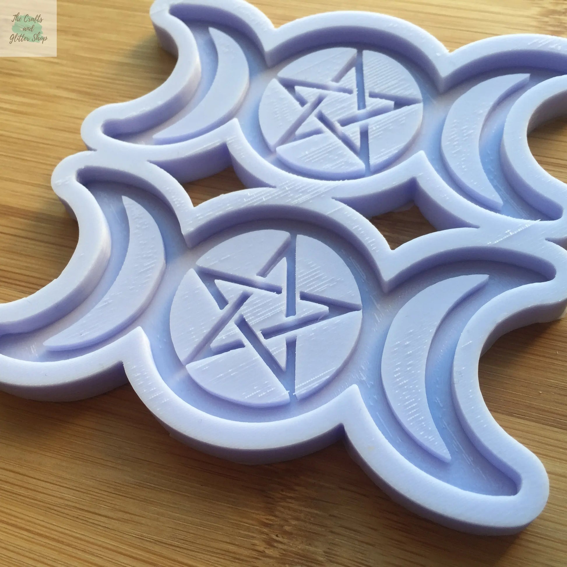 Pentacle Triple Moon Silicone Mold The Crafts and Glitter Shop