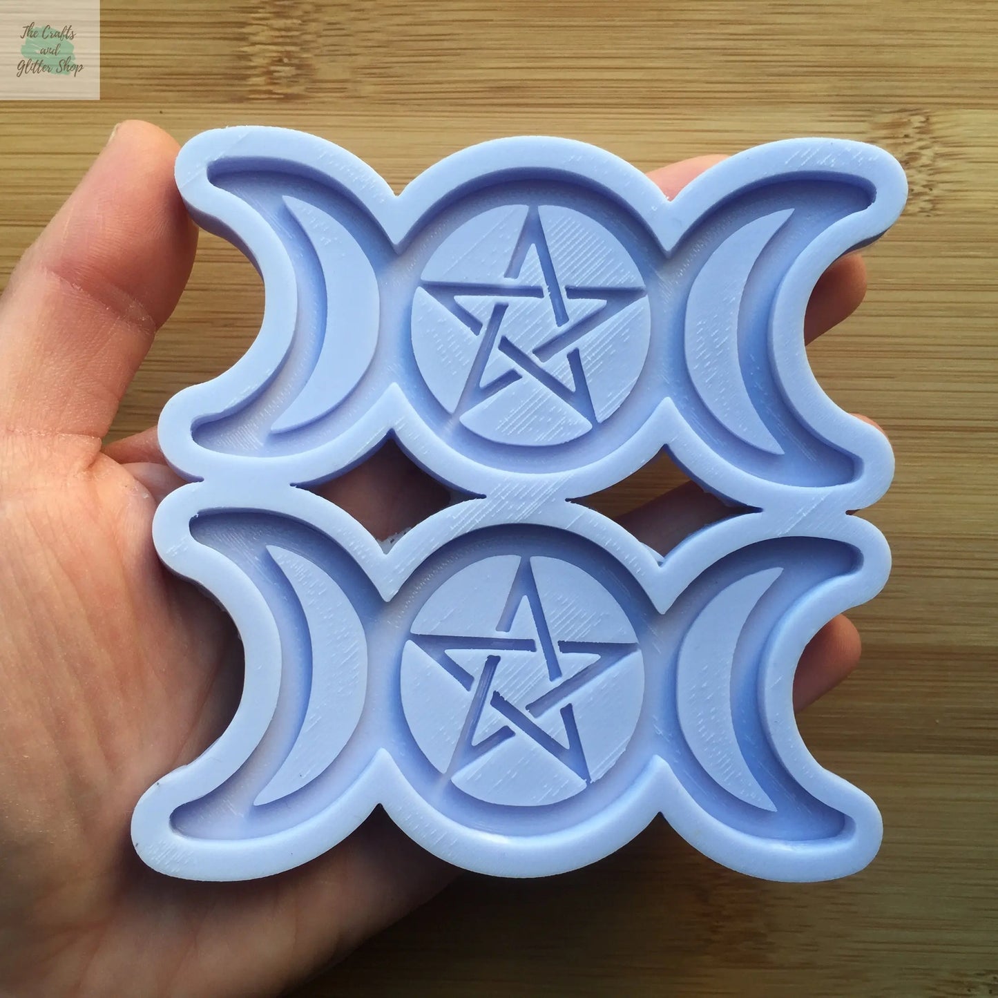 Pentacle Triple Moon Silicone Mold The Crafts and Glitter Shop