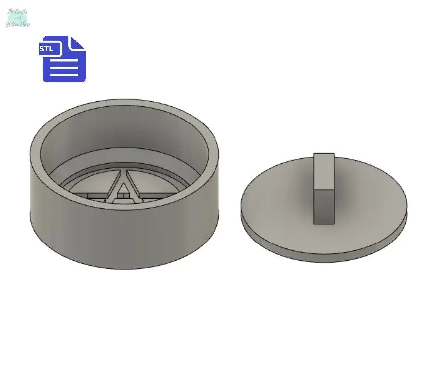 Pentagram Bath Bomb Press STL File - for 3D printing - FILE ONLY - print your own mold to make bath bombs Shower Steamer - The Crafts and Glitter Shop