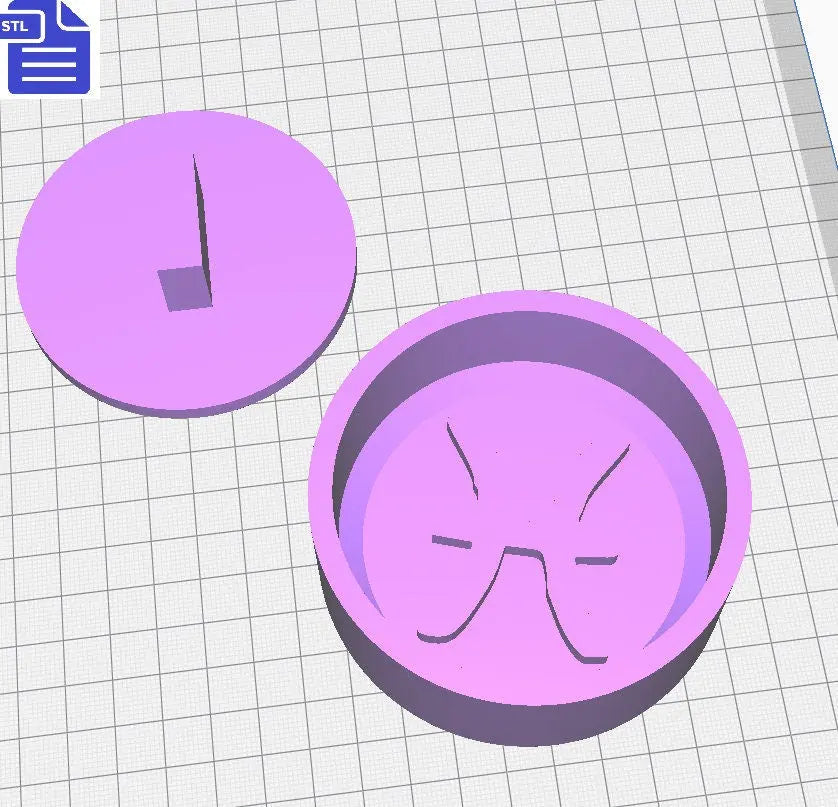 Pisces Bath Bomb Press STL File - for 3D printing - FILE ONLY - Pisces Bath Bomb Mold Shower Steamer