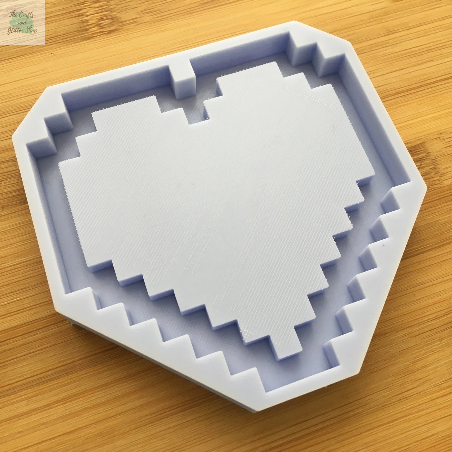 Pixel Heart Shaker Silicone Mold