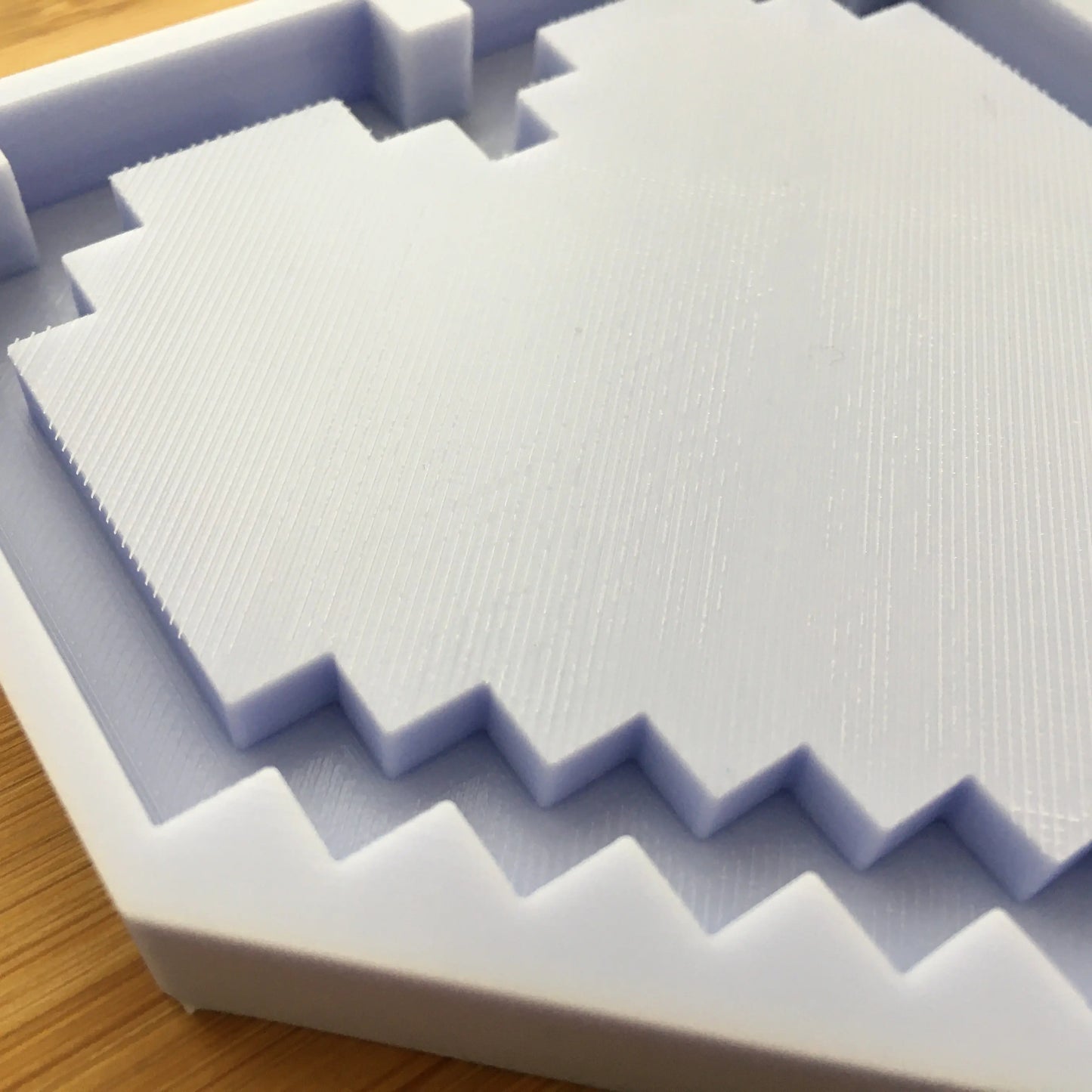 Pixel Heart Shaker Silicone Mold