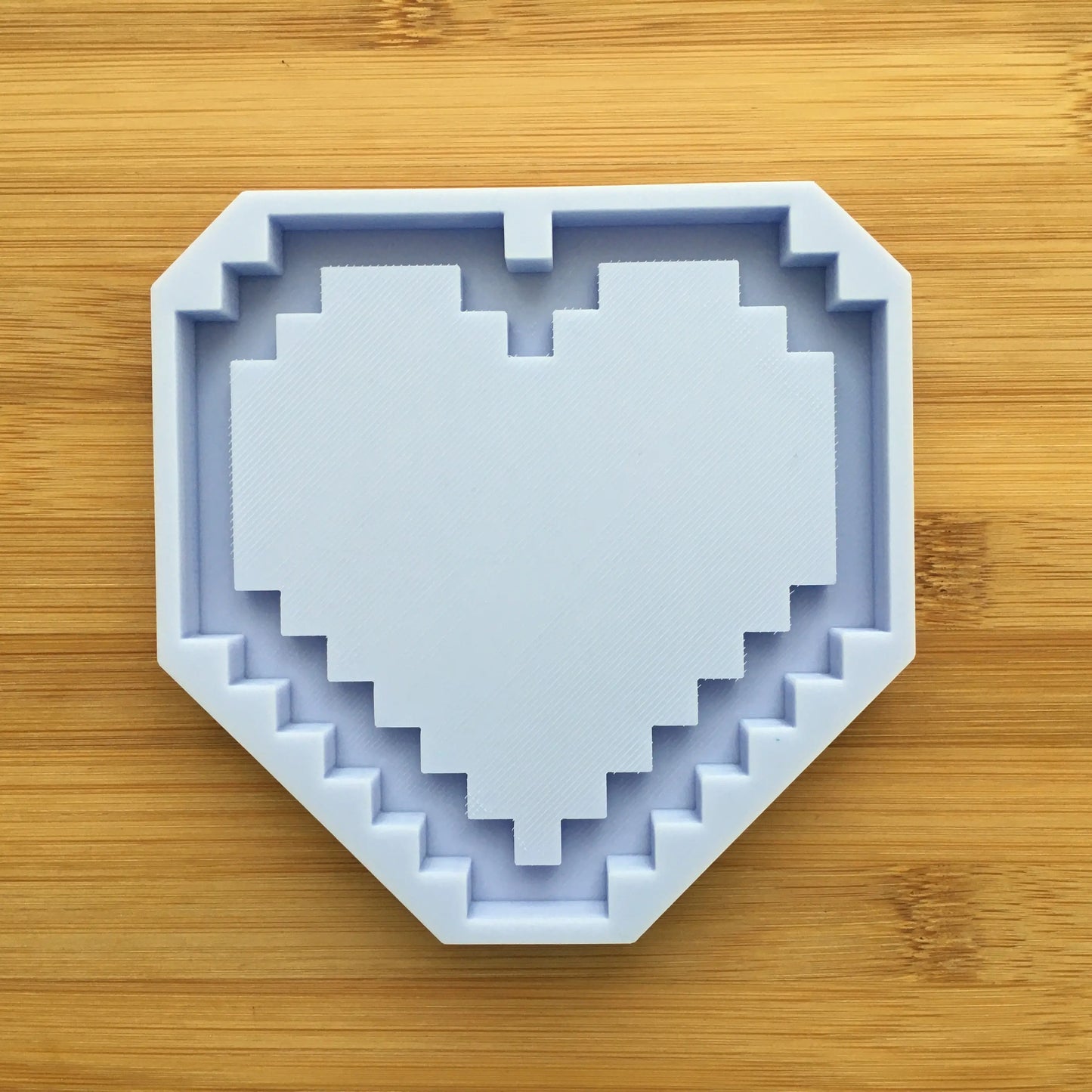Pixel Heart Shaker Silicone Mold