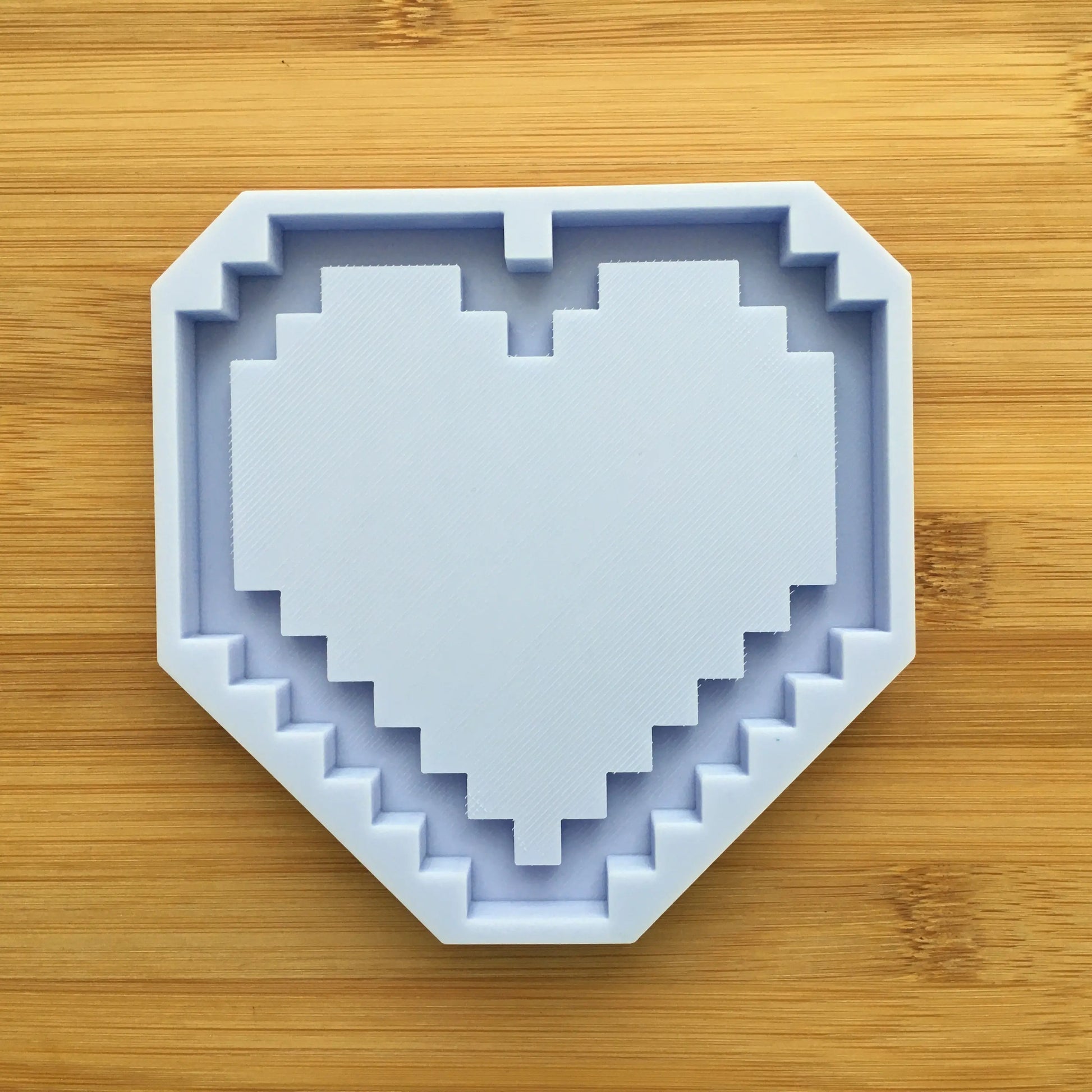 Pixel Heart Shaker Silicone Mold