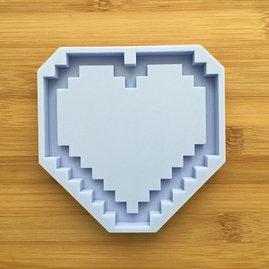 Pixel Heart Shaker Silicone Mold