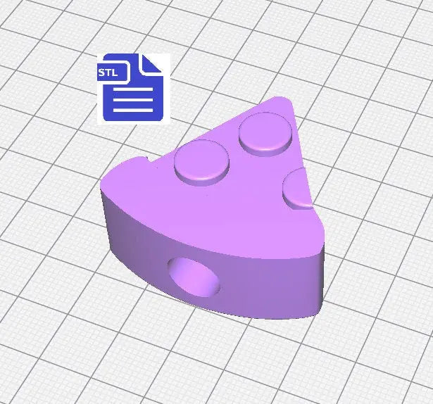 Pizza Slice Straw Topper STL File - for 3D printing - FILE ONLY - Instant Digital Download