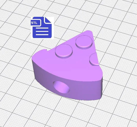 Pizza Slice Straw Topper STL File - for 3D printing - FILE ONLY - Instant Digital Download