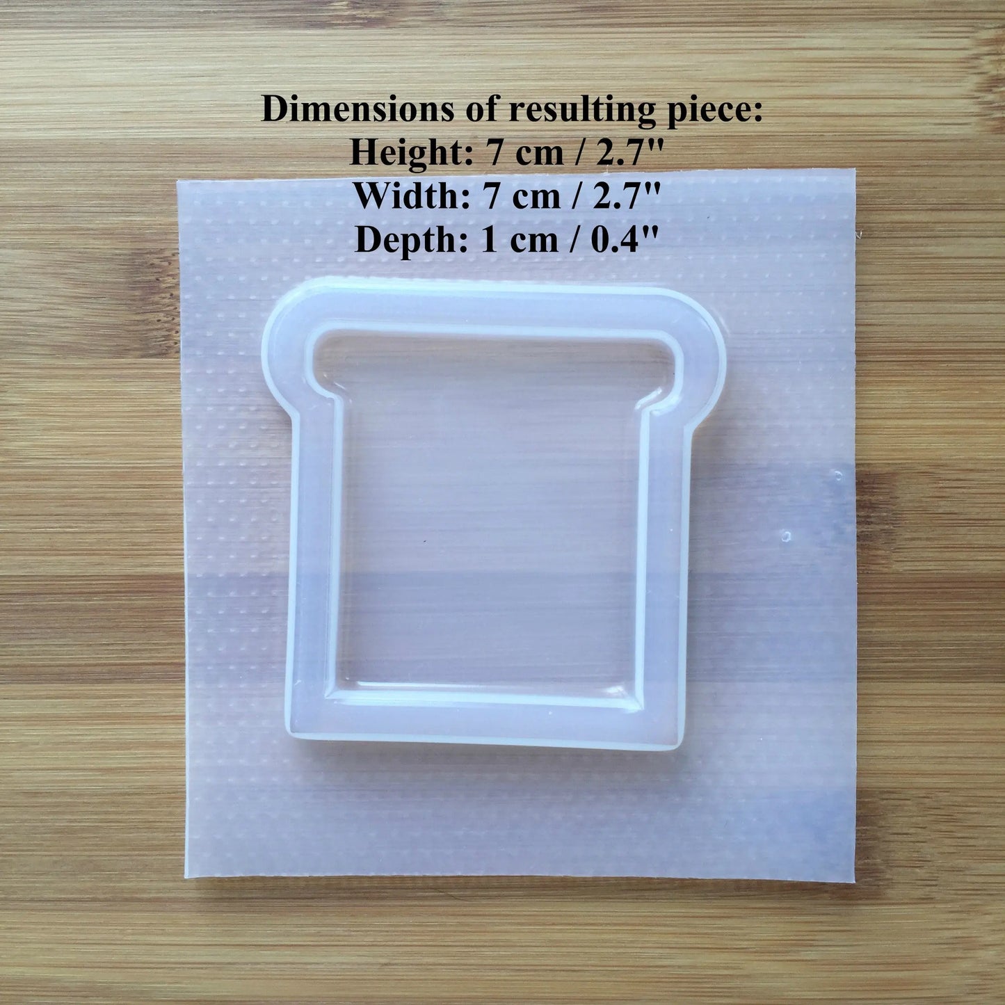 Plain Toast Shaker Plastic Mold The Crafts and Glitter Shop