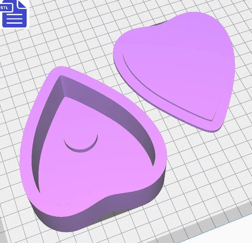 Planchette Bath Bomb mold STL File - for 3D printing - FILE ONLY - Planchette Bath Bomb Press Shower Steamer - The Crafts and Glitter Shop
