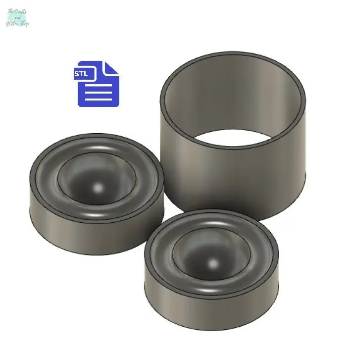 Planet Bath Bomb Mold STL File - for 3D printing - FILE ONLY - Planet Bath Bomb Press Shower Steamer - 3 piece hand press mold