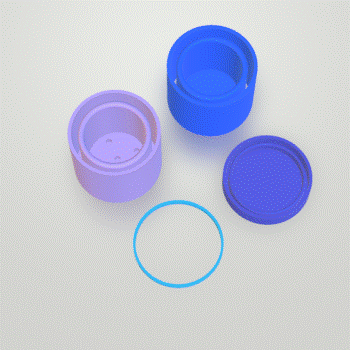 Planter Pot Silicone Mold Housing STL File - for 3D printing - FILE ONLY - with tray to make your own silicone molds - The Crafts and Glitter Shop