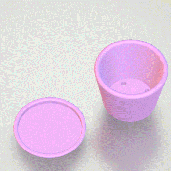 Planter with holes & Water dish STL File - for 3D printing - FILE ONLY