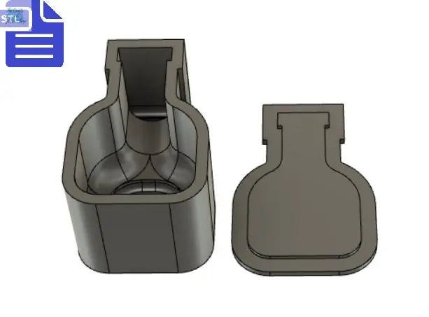 Poison Bottle Bath Bomb Mold STL File - for 3D printing - FILE ONLY - Poison Potion Jar Bath Bomb Press Mould Shower Steamer