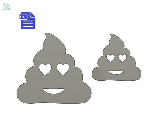 Poop Emoji STL File - for 3D printing - FILE ONLY - The Crafts and Glitter Shop