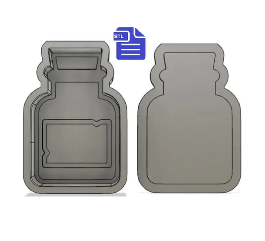 Potion Bath Bomb Mold STL File - for 3D printing - FILE ONLY - Potion Bottle Bath Bomb Press Mould Shower Steamer - The Crafts and Glitter Shop