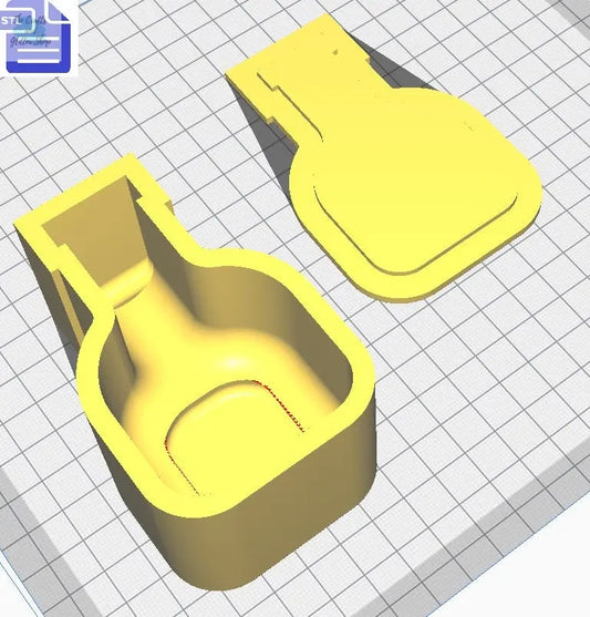Potion Bath Bomb Mold STL File - for 3D printing - FILE ONLY - Potion Jar Bath Bomb Press Mould Shower Steamer