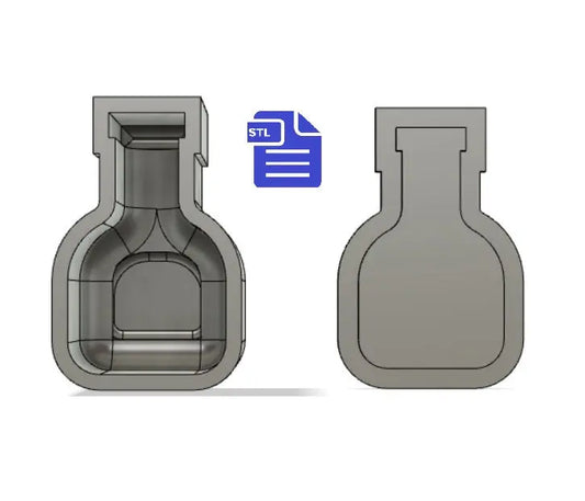 Potion Bath Bomb Mold STL File - for 3D printing - FILE ONLY - Potion Jar Bath Bomb Press Mould Shower Steamer - The Crafts and Glitter Shop