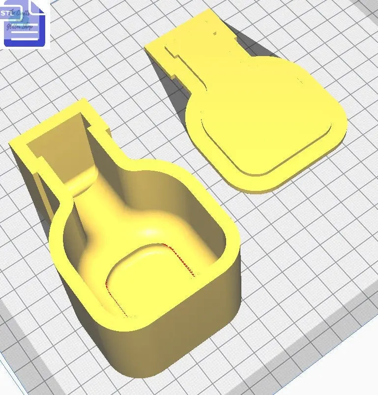 Potion Bath Bomb Mold STL File - for 3D printing - FILE ONLY - Potion Jar Bath Bomb Press Mould Shower Steamer - The Crafts and Glitter Shop