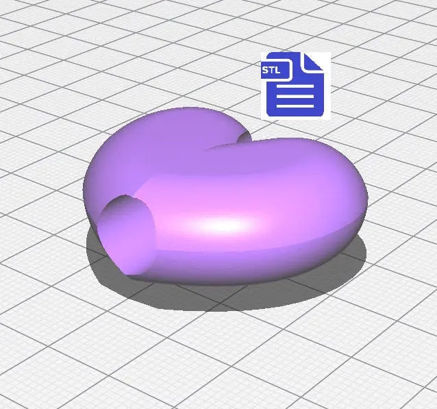 Puffy Heart Straw Topper STL File - for 3D printing - FILE ONLY - Instant Digital Download - The Crafts and Glitter Shop