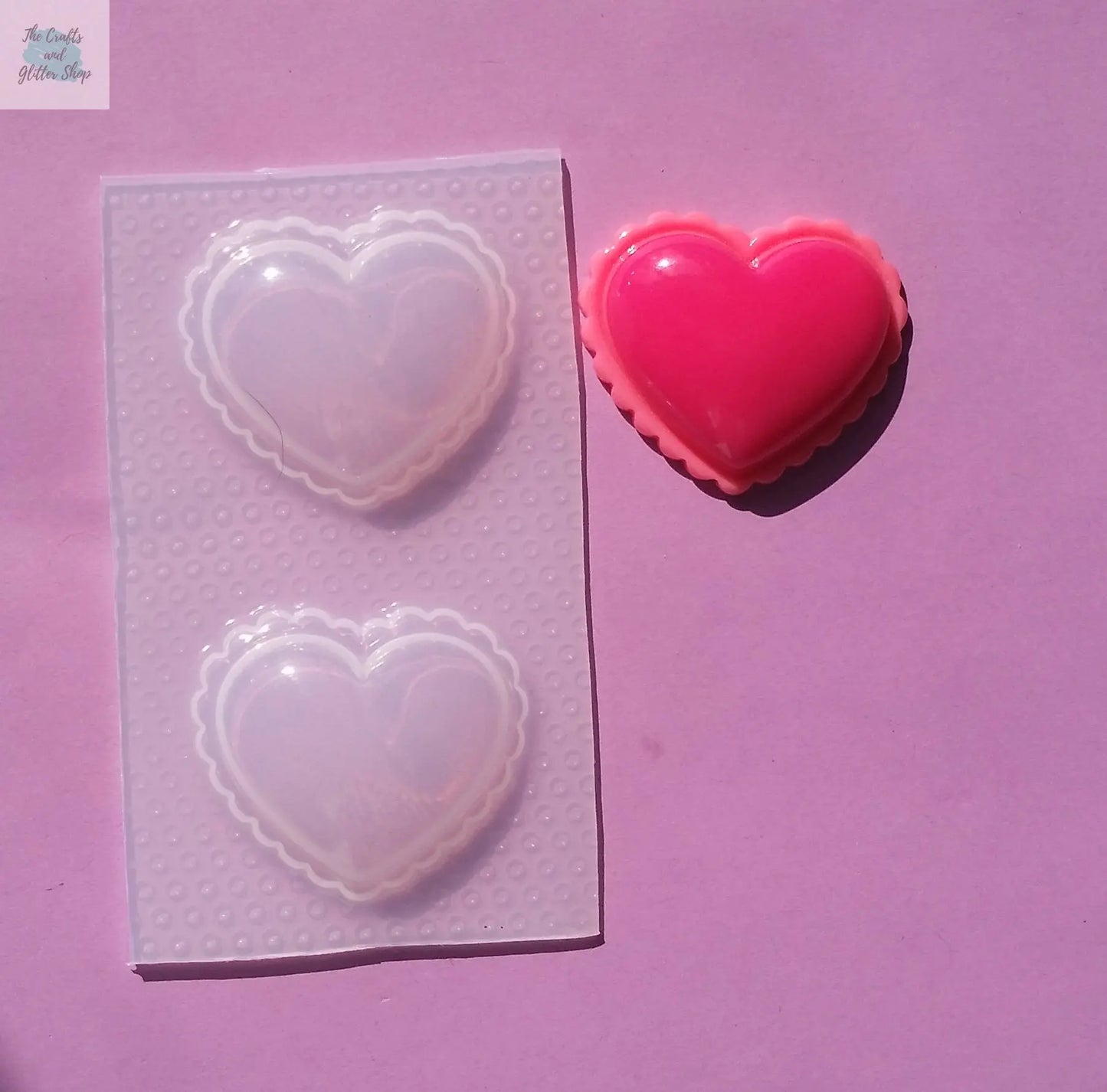 Puffy Hearts Plastic Mold