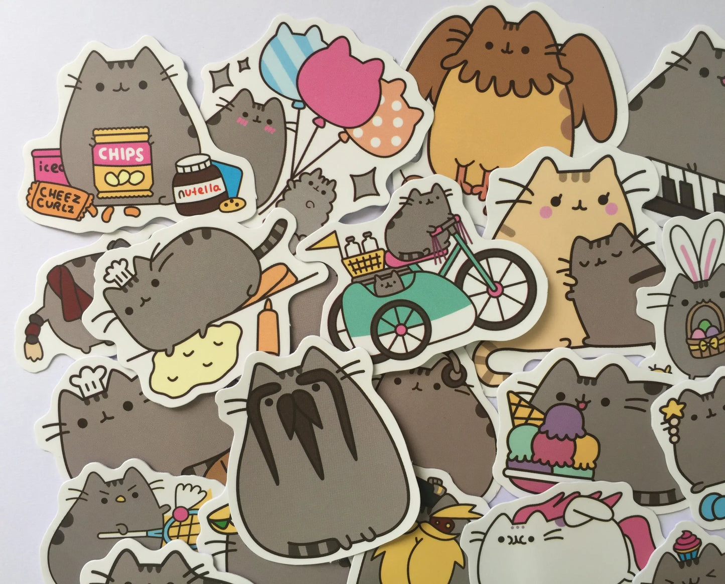 Pusheen Stickers - 50 pcs The Crafts and Glitter Shop