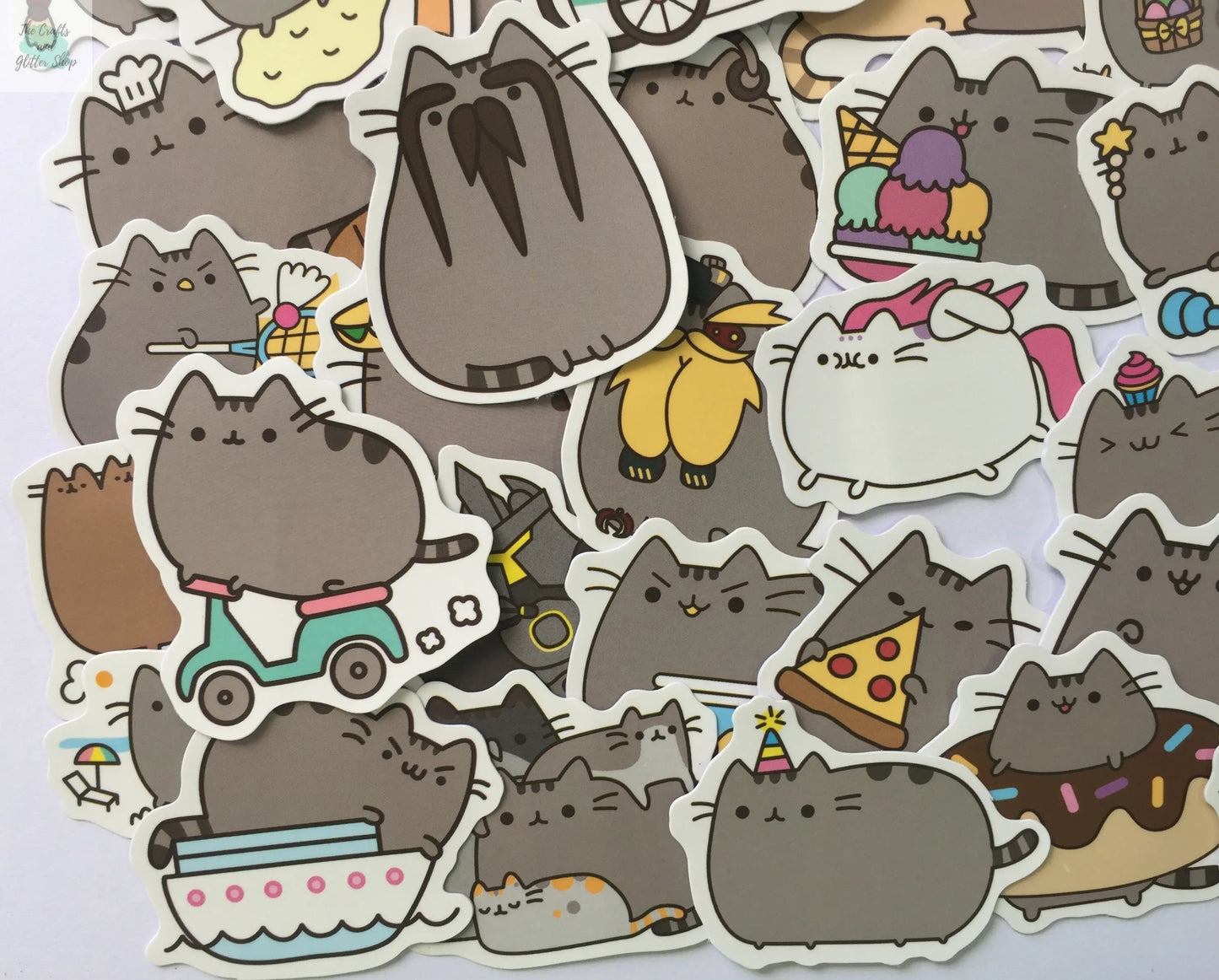 Pusheen Stickers - 50 pcs The Crafts and Glitter Shop
