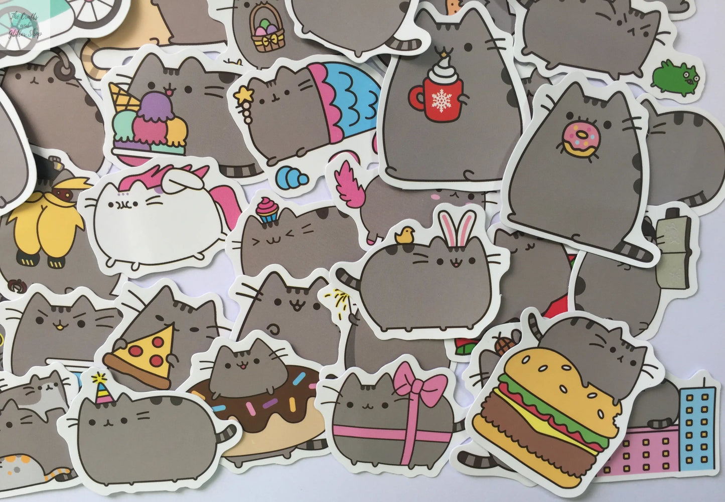 Pusheen Stickers - 50 pcs The Crafts and Glitter Shop