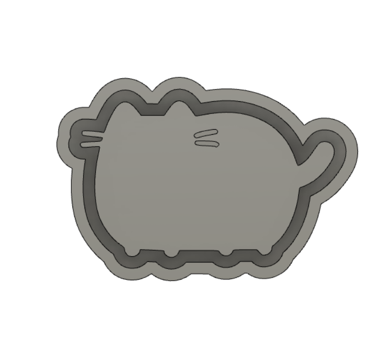 FREE SAMPLE - PUSHEEN SILICONE MOLD HOUSING STL FILE - The Crafts and Glitter Shop