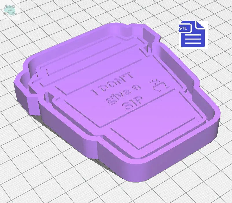 Quirky Coffee Cups Silicone Mold Housing STL File - for 3D printing - FILE ONLY - with tray to make your own silicone molds - The Crafts and Glitter Shop