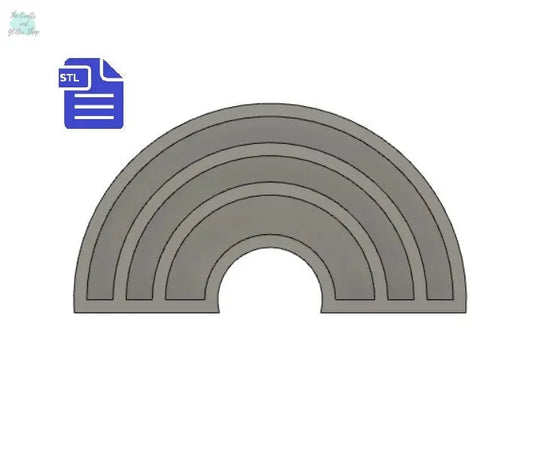 Rainbow STL File - for 3D printing - FILE ONLY - The Crafts and Glitter Shop