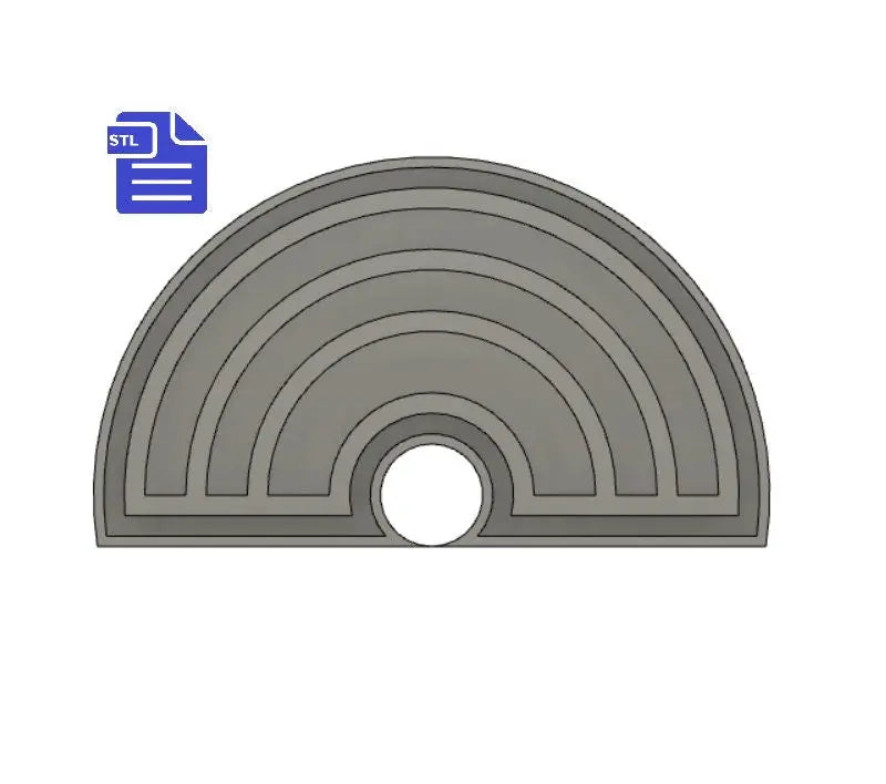 Rainbow Silicone Mold Tray STL File - for 3D printing - FILE ONLY - to make silicone molds - diy freshies mold