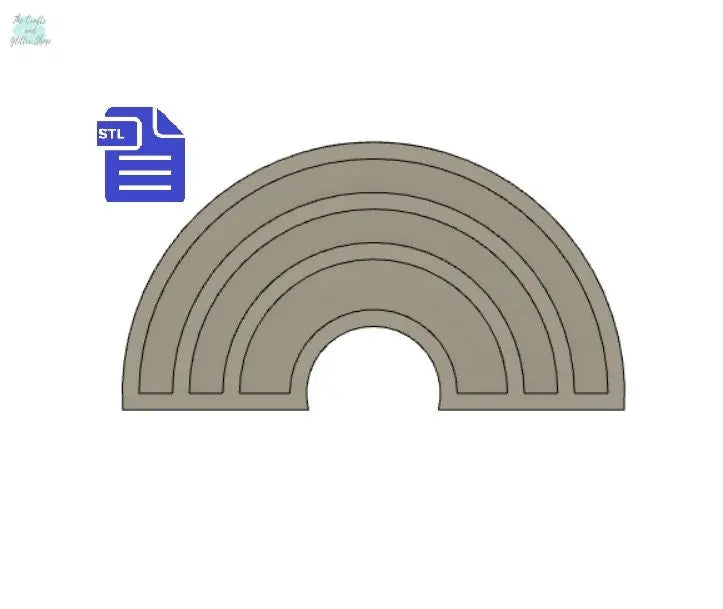 Rainbow Straw Topper STL File - for 3D printing - FILE ONLY - Instant Digital Download