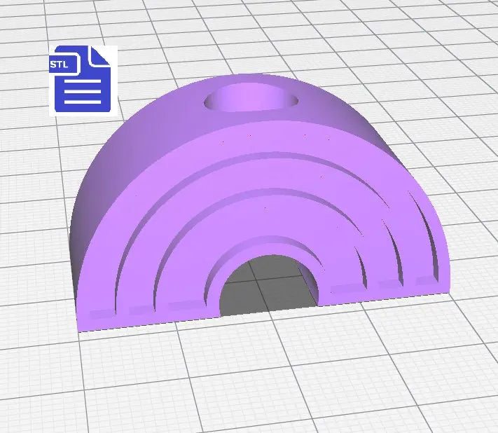 Rainbow Straw Topper STL File - for 3D printing - FILE ONLY - Instant Digital Download - The Crafts and Glitter Shop