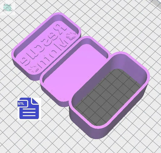 Rescue Mom Bath Bomb Mold STL File - for 3D printing - FILE ONLY - 3 piece Hand Press Bath Bomb Mould
