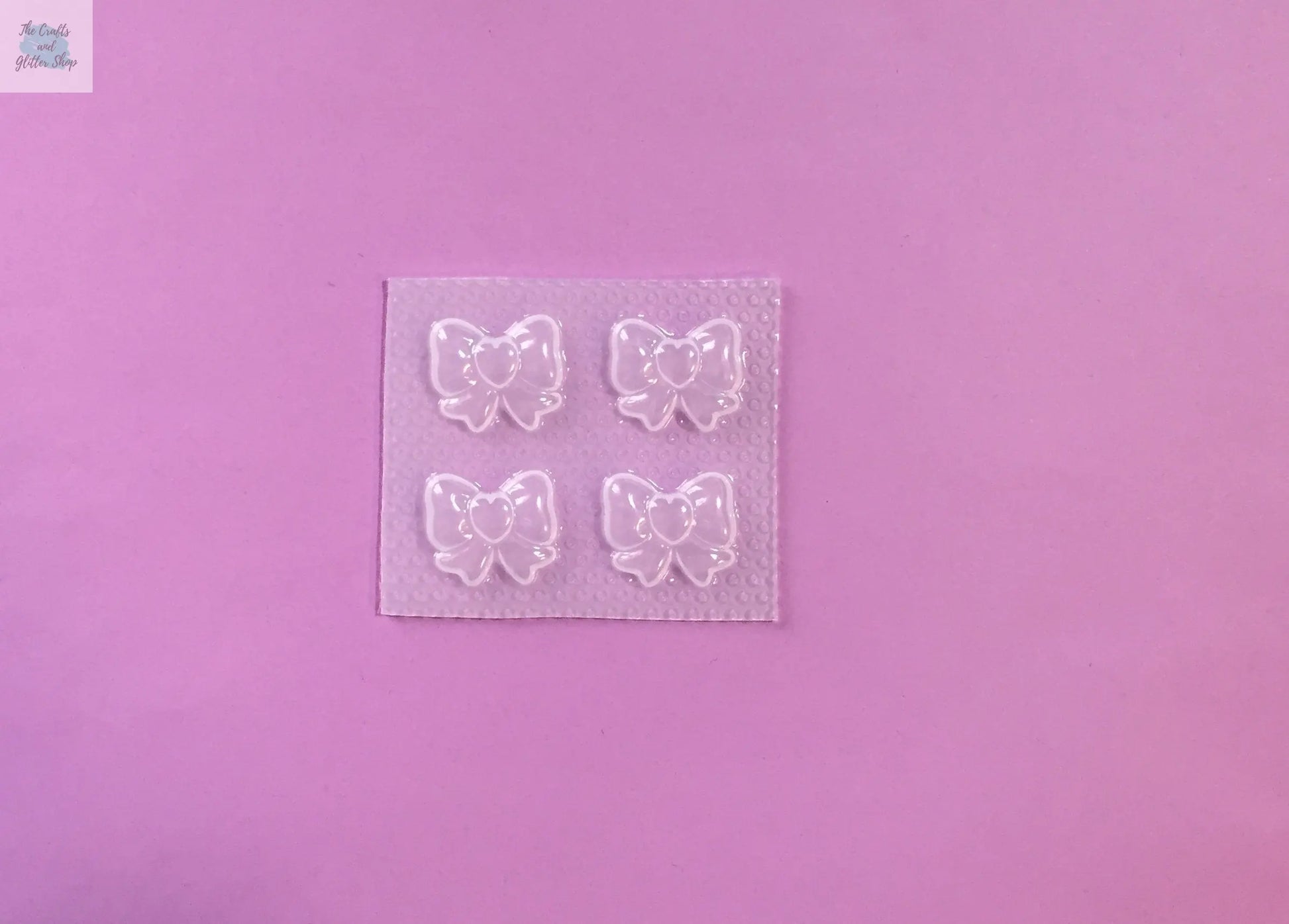 Ribbon with Heart Plastic Mold The Crafts and Glitter Shop