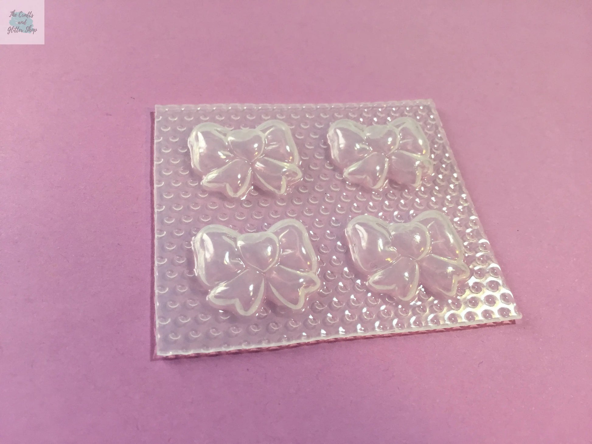 Ribbon with Heart Plastic Mold The Crafts and Glitter Shop