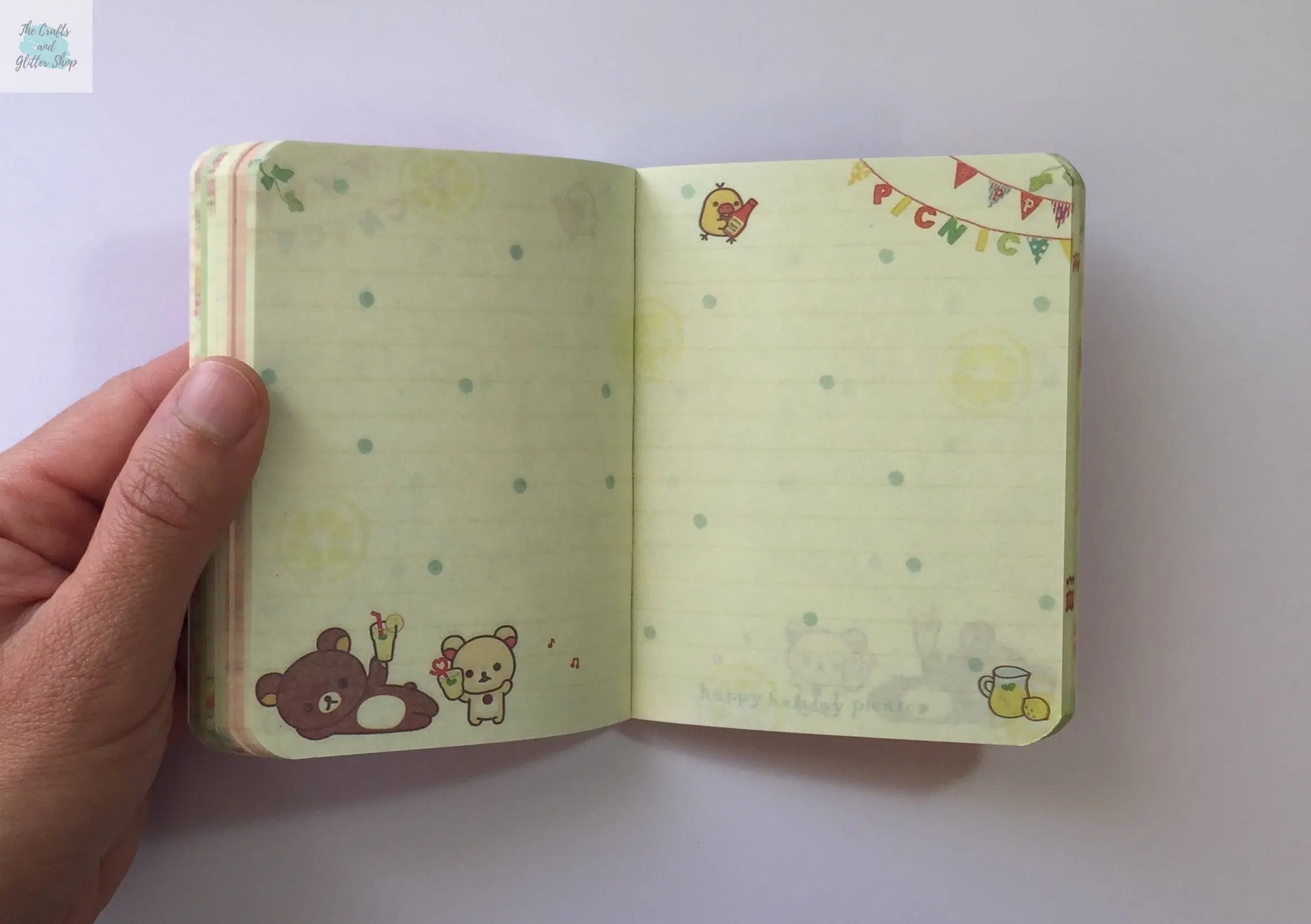 Rilakkuma Pocket Note Book The Crafts and Glitter Shop