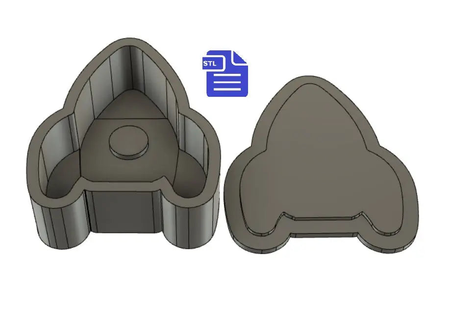 Rocket Bath Bomb Mold STL File - for 3D printing - FILE ONLY - Rocket Bath Bomb Press Shower Steamer