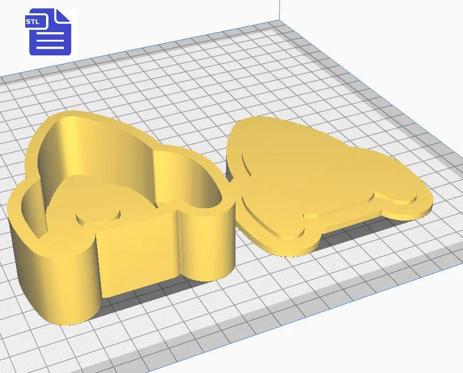 Rocket Bath Bomb Mold STL File - for 3D printing - FILE ONLY - Rocket Bath Bomb Press Shower Steamer - The Crafts and Glitter Shop