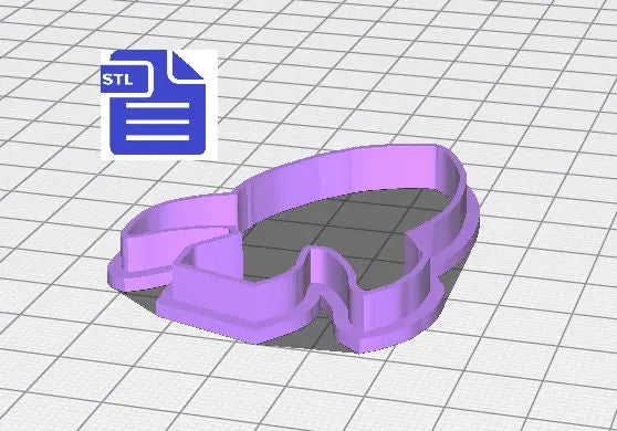 Rocket ship Cookie Cutter STL File - for 3D printing - FILE ONLY - Digital Download - The Crafts and Glitter Shop